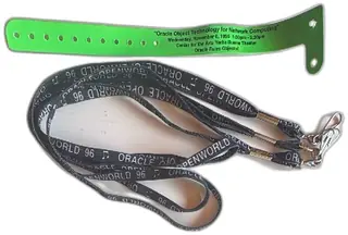 Oracle OpenWorld 1996 Event Lanyard And Wristband Yerba Buena Theater Memorabilia Set