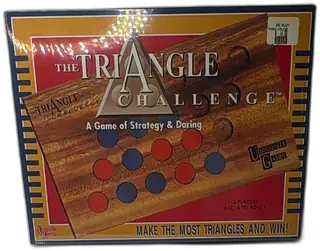 Triangle Challenge Board Game University Games Wooden Strategy 2 Players New