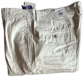QBC Men’s Casual Pants 36W 32L Khaki 100 Percent Cotton New With Tags