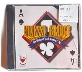Finesse Bridge PC Game CD-ROM Wild Card 1995 Windows 95 Sealed Original Vintage