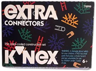 K'NEX Extra Connectors Set 72020 Vintage 1993 Color Coded Construction Toy