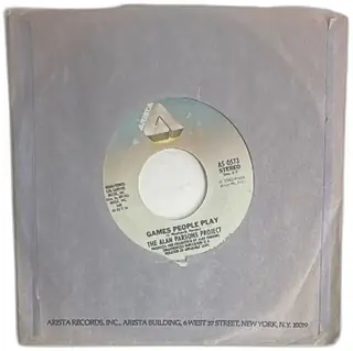 Alan Parsons Project 1980 7 Inch Vinyl 45 RPM Single Games People Play Ace Of Swords
