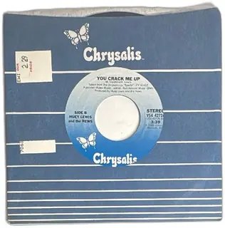 Huey Lewis And The News Heart And Soul You Crack Me Up 7 Inch 45 RPM Chrysalis 1983