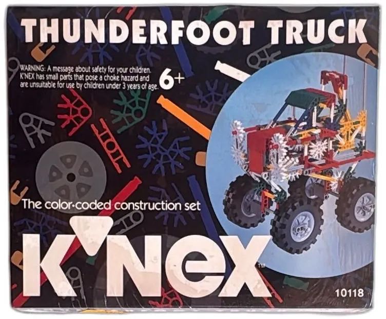 KNEX Thunderfoot Truck 10118 Sealed 1993 Vintage Color Coded Construction Set