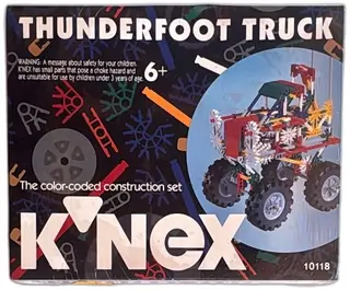 KNEX Thunderfoot Truck 10118 Sealed 1993 Vintage Color Coded Construction Set