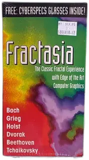 Fractasia VHS 1994 Classic Fractal Computer Graphics With Cyberspecs New Sealed