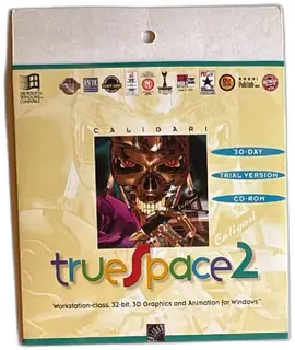 Caligari trueSpace 2 CD-ROM 30 Day Trial Vintage 3D Graphics Animation Software 1995