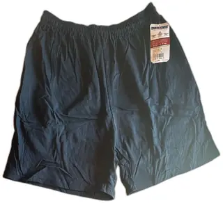 Jerzees Mens EZ Clean Black Cotton Shorts Size Large New With Tags Russell Brand