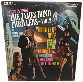 Themes From The James Bond Thrillers Vol 3 Vinyl LP London PS-514 Roland Shaw Orchest