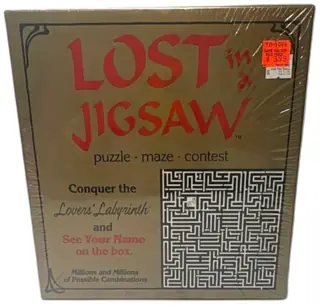 Lost In A Jigsaw Puzzle Maze Game 1988 Buffalo Games Lovers' Labyrinth New