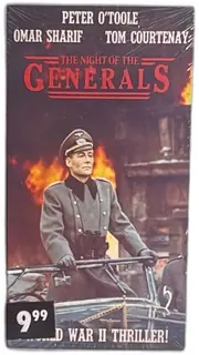 Night Of The Generals VHS Sealed 1966 Peter OToole Omar Sharif War Thriller