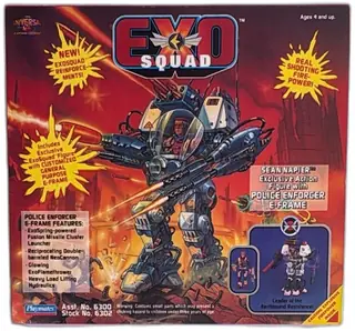 ExoSquad Sean Napier Police Enforcer E-Frame Action Figure Playmates 1994