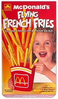 1993 McDonalds Flying French Fries Game Golden Complete Boxed Vintage Toy