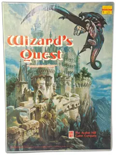 Wizard's Quest Avalon Hill 1979 Fantasy Board Game Complete