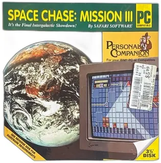 Space Chase Mission III PC Game 1994 Safari Software Personal Companion 35 Inch Disk