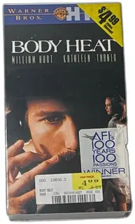 Body Heat VHS Tape Warner Bros 1981 Thriller William Hurt Kathleen Turner