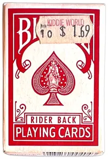 Bicycle Rider Back Red Playing Cards Sealed Vintage 1980s Deck USPCC Collectible