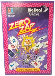 Zero Zap Board Game 1987 Milton Bradley Big Deal Games Complete
