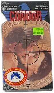 3 Days Of The Condor Sealed VHS Paramount Great Movie 1975 Thriller