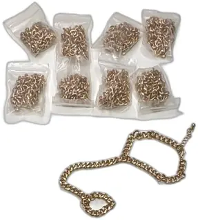 Lot Of 9 Gold Tone Hand Chain Bracelet Fashion Jewelry Bulk Chain Sets