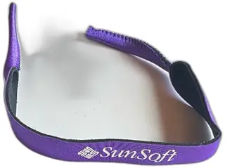SunSoft Croakies Purple Neoprene Eyewear Retainer Strap Made In USA Vintage