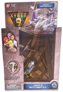 Bandai Xyber 9 New Dawn Jacks Skyfighter Vehicle Sealed 1999 With Mini Figures