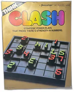 1986 Pressman Think Series Clash Two Player Strategy Board Game Complete