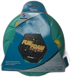 Sportcraft Fun Foam Flyer Whistling Soft Foam Flying Disc Ages 3 Up New