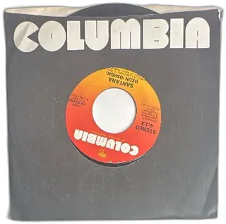 Santana Hold On Oxun Oshun Columbia 45 RPM Vinyl Single 18-03160 1982 Mexico