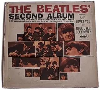 Beatles Second Album Capitol Records T 2080 Rainbow Label Mono 1964 Vintage