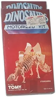 1987 Tomy Dinosaurs Motorized Kit Stegosaurus Snap Together New Vintage
