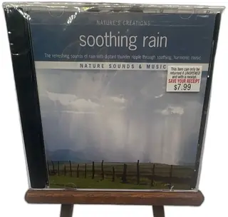 Nature's Creations Soothing Rain Nature Sounds Music CD Compass 2003 Sealed