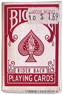 Bicycle Rider Back Miniature Red Playing Cards Sealed Vintage Deck Collectible
