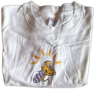 Hanes Heavyweight XL 5th Breakfast Run Garden Court Hotel Vintage Event T Shirt White