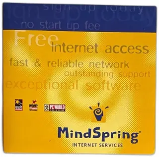 MindSpring Internet Access Free Trial CD Envelope 1999 Vintage ISP Software