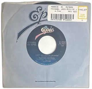 Michael Jackson Billie Jean Cant Get Outta The Rain 45 RPM Epic Vinyl Single 1982