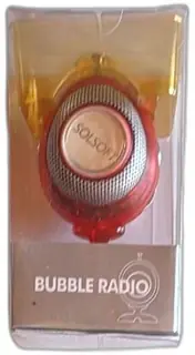 Solsoft Bubble Radio Suction Cup FM Mini Portable Red Sealed Box New