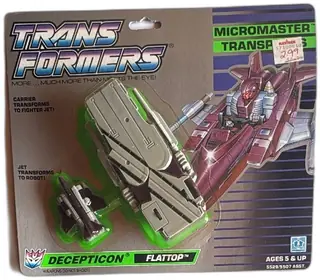 Transformers Micromaster Decepticon Flattop 1988 Hasbro MOC Vintage Toy