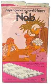 Vintage 1974 3M Nab Paper Travel Game 50 Sheets Complete