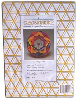 TenGeo 120 Geosphere Sexagentahedron Paper Model Kit 9 Inch Polyhedron 1994 New