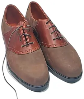 Club Room Harvard Saddle Oxford Shoes Brown Leather Size 12M Men’s Classic