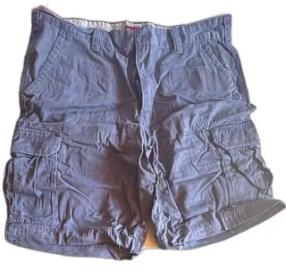 Merona Cargo Shorts Size 40 Blue Mens 100 Percent Cotton Casual Outdoor Pockets