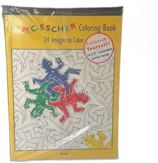 The M.C. Escher Coloring Book 24 Images to Color Sealed Abrams Poster