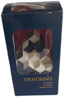 Drhombix Pyramidal Strategic Society Game Trigam Edition Black White Boxed