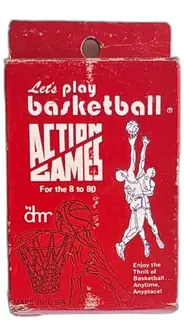 DMR Lets Play Basketball Action Games Vintage Card Game 8 To 80 Red Box USA
