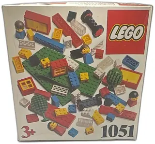 Vintage 1981 Lego Basic Building Set 1051 Complete Box Denmark Age 3 Plus