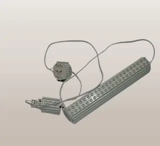Vintage Lego 4.5V Gray Electric Motor With Leads 1970s Classic Technic Part