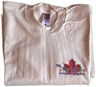 Vintage Net Shepherd StartSafe Challenge Fruit Of The Loom XL Heavy Cotton T Shirt