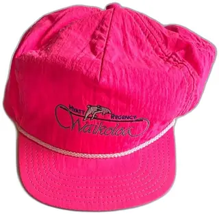 Vintage Hyatt Regency Waikoloa Pink Snapback Hat Dolphin Logo Adjustable Cap Hawaii