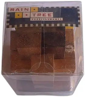 Rain Tree Samurai Crossing Japanese Locking Puzzle 1993 Wood Brain Teaser New
